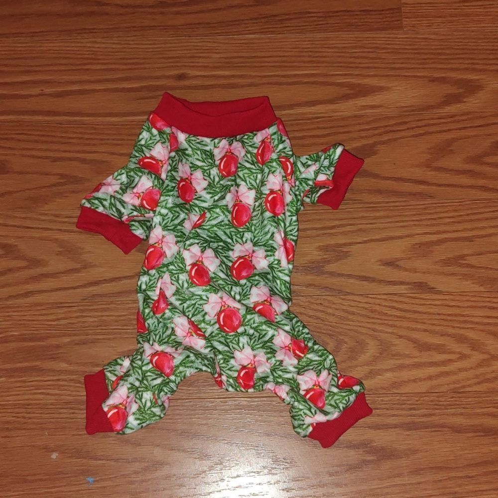 Dog Christmas Outfit, Dog Christmas Sweater, Christmas Dog Pajamas, SZ M